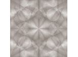 Carta Da Parati In Lana Con Ornamento Grafico Profhome 386923-GU Leggermente Goffrata Marrone Grigio-Marrone Beige-Grigio 5,33 M2