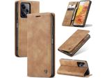 Custodia Redmi Note 12 Pro+, Custodia Retrò In Finto Cuoio Con Funzione Di Stand Cover Protettiva Per Xiaomi Redmi Note 12 Pro+ Marrone