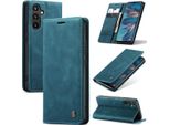 Custodia Galaxy A34 5G, Custodia Retrò In Finto Cuoio Con Funzione Stand Per Samsung Galaxy A34 5G Blu