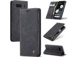 Google Pixel 7 Case, Retro Custodia In Finto Cuoio Con Funzione Stand Custodia Protettiva Per Google Pixel 7 Nero