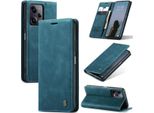 Custodia Redmi Note 12 Pro+, Custodia Retrò In Finto Cuoio Con Funzione Stand Per Xiaomi Redmi Note 12 Pro+ Blu