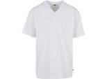 PáNské TričKo Urban Classics Organic Oversized V-Neck Tee Bianco - M