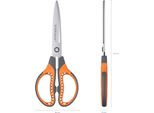 Forbici 21 Cm In Acciaio Inox 3D Con Copertura Protettiva 1 Pezzo Arancione/Grigio
