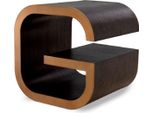 Casa Padrino Tavolino Moka/Ottone 46 X 46 X H. 50,5 Cm - Tavolo Da Soggiorno Di Design - Mobili Da Soggiorno - Mobili - Mobili Di Design - Arredi - Arredi Di Design