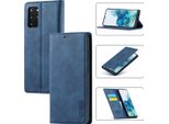 Galaxy S20 Fe Custodia In Pelle Con Funzione Stand E Porta Carte, Custodia Design Portafoglio Per Samsung Galaxy S20 Fe Blu