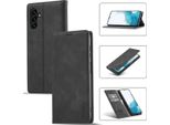 Galaxy A34 5G Custodia In Pelle Con Funzione Stand E Porta Carte, Custodia Design Portafoglio Per Samsung Galaxy A34 5G Nero