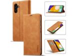 Galaxy A13 5G Custodia In Pelle Con Funzione Stand E Porta Carte, Custodia Design Portafoglio Per Samsung Galaxy A13 5G Marrone