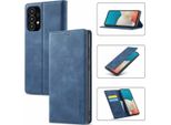 Galaxy A53 5G Custodia In Pelle Con Funzione Stand E Porta Carte, Custodia Design Portafoglio Per Samsung Galaxy A53 5G Blu