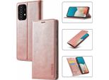 Galaxy A53 5G Custodia In Pelle Con Funzione Stand E Porta Carte, Custodia Design Portafoglio Per Samsung Galaxy A53 5G Rosa