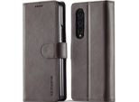 Galaxy Z Fold4 Case, Flip Cover Wallet Case In Pelle Chiusura Magnetica Stand Custodia Protettiva Per Samsung Galaxy Z Fold 4 5G Gris