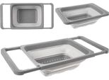 Orion Cucina Scolapasta Lavello Scolapasta Pieghevole Scolapasta Scolapasta Scolapasta Universale Scolapasta Pieghevole Estensibile 55X26,5X12 Cm
