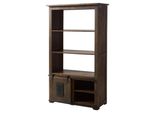 MASSIVMOEBEL24 | Scaffale Divisorio Railway #495 In Legno Di Mango – Laccato Marrone 100X45X175