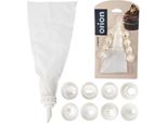 Sacchetto Per Piping Per Pasticceria Orion Sacchetto Per Piping Decoratore In Silicone Con Beccucci Per Piping 10 Cucchiai.
