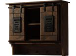 MASSIVMOEBEL24 | Wandgarderobe Mango 90X30X75 Braun Lackiert Railway #454