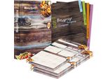 Pricaro Set Completo Di Cartellette Per Ricette "Farmhouse"", A4, 8 Pezzi"