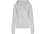 Awdis - Felpa Con Cappuccio E Zip Integrale Da Donna PC5270 (S) (Grigio Screziato)