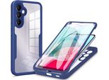 Galaxy A14 5G Custodia Protettiva, Protezione Dello Schermo Incorporata Custodia Per Cellulare Con Protezione Completa A 360 Gradi Per Samsung Galaxy A14 5G Blu