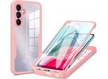 Galaxy A34 5G Custodia Protettiva, Protezione Dello Schermo Incorporata Custodia Per Cellulare Con Protezione Completa A 360 Gradi Per Samsung Galaxy A34 5G Rosa