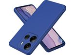 Tecno Spark Go 2023 Custodia, Custodia Protettiva Morbida In Silicone Liquido Per Tecno Spark Go 2023 Blu