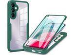 Galaxy A54 5G Custodia Protettiva, Protezione Dello Schermo Incorporata Custodia Per Cellulare Con Protezione Completa A 360 Gradi Per Samsung Galaxy A54 5G Verde