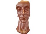 Casa Padrino Busto Deco Di Design Marrone H. 70 Cm - Busto Scultura Deco Astratto - Busto Figura Deco Da Salotto - Busto Figura Deco Da Giardino - Busto Deco Astratto
