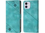 Custodia Per Iphone 11 In Rilievo Custodia A Portafoglio In Pelle Flip Con Funzione Stand Verde