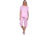 Pigiama Donna A Maniche Corte; Rosa/M/38
