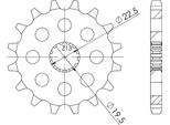 Pignone Passo 530 - Z 15 Denti (Dis.22403)