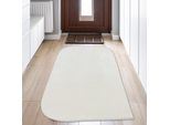 Tappeto Antiscivolo Per Camera Da Letto - Angoli Arrotondati - Crema Dimensioni - 80 X 150 Cm