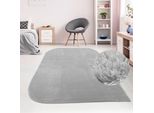 Tappeto Di Design Con Angoli Arrotondati, Lavabile, Grigio Dimensioni - 160 X 230 Cm