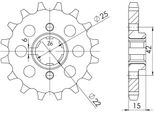 Pignone Passo 530 - Z 16 Denti (Dis.20402)