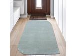 Tappeto Lavabile Per La Camera Da Letto - Angoli Arrotondati - In Blu Dimensioni - 80 X 150 Cm