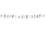 Amscan - Lettera - Bandiera, 21° Compleanno - Carta SG22622 (Taglia Unica) (A Colori)