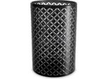 Casa Padrino Candeliere In Vetro Nero Ø 21 X H. 31 Cm - Accessori Per Hotel - Accessori Per Ristoranti - Accessori Per La Ristorazione - Qualità Lusso