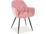 Set Di Sedie Da Pranzo Per Cucina In Ciliegio Rosa Antico, Set Di 4 Sedie
