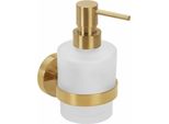 Sapho X-Round - Distributore Di Sapone Con Supporto, Vetro Satinato/Oro XR103GB