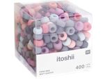 Rico Design Itoshii Mix Di Perline Ponii Beads 400 Pezzi 9 Mm 6 Mm Set Di Perline Per Bricolage Matt Earthy