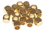 Rico Design Itoshii Perline Cubiche 20 Pezzi Diametro 5 Mm Spessore Perline Decorative Oro