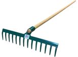 Rastrello In Acciaio 14Z Con Manico 150Cm Profi Prodotto Ceco