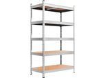 Scaffale Di Carico In Metallo Scaffale Per Garage Scaffale Per Cantina 120 X 205 X 45 Cm 5 Ripiani