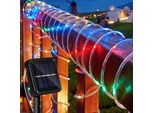 Swanew Luce Solare A Fune Filo Giardino Luci Fata Led Corda Luce Colorata-10M