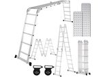 Jiubiaz Scala Multiuso Scala Multifunzione Scala Pieghevole Scala Telescopica Scala A Telaio 4X5 582Cm Scala Singola Scala A Gradini Scala Domestica Scala In Alluminio