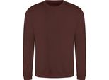 Awdis Just Hoods Awdis Unisex Rundhals Uni Felpa (280 Gsm) PC2103 (M) (Schoko-Karamell Brownie)