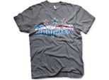 Maglietta American Chopper Flag Logo - Small - Dark-Heather