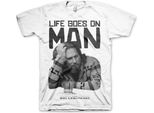 Maglietta Life Goes On Man - Medium - Bianco