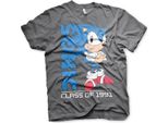 Maglietta Sonic The Hedgehog - Classe 1991 - Media - Grigio Scuro