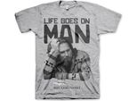 Maglietta Life Goes On Man - Medium - Heather-Grey