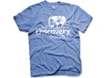 Maglietta Discovery Channel Con Logo Invecchiato - X-Large - Blu-Heather