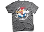 Maglietta Woody Woodpecker Hahaha - Grande - Grigio Scuro