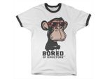 Bored Of Directors Logo Ringer Tee - Xx-Large - Bianco-Nero